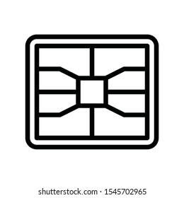 finance banking and money related sim card vector in lineal or editable stroke design
