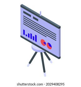 Finance banner icon isometric vector. Financial money. Business bank
