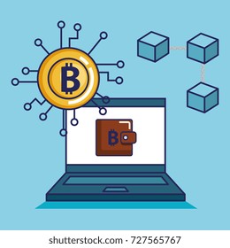 finance with bitcoin icons