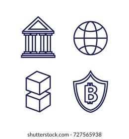finance with bitcoin icons