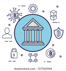 finance with bitcoin icons