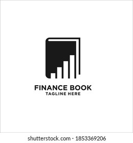 finance book logo design icon vector