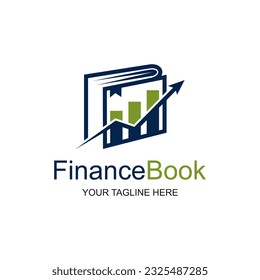 Finance book logo symbol. Finance book icon. Modern brand element sign. Suitable for your design need, logo, illustration, animation, etc.