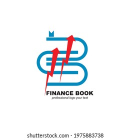 Finance Book Logo Template Design Vector, Business and finance template designs logo illustration
