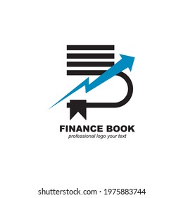 Finance Book Logo Template Design Vector, Business and finance template designs logo illustration
