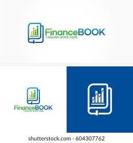 Finance Book Logo Template Design Vector, Business and finance template designs logo illustration