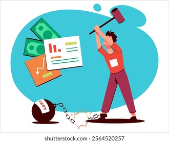 Finance and Budgeting concept illustration