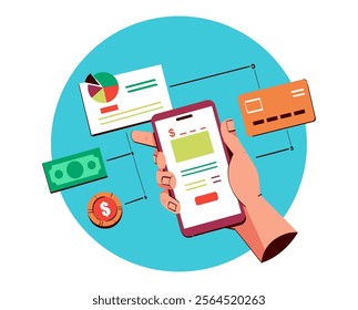 Finance and Budgeting concept illustration