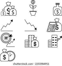 Finance business banking icon vector 