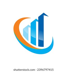 logotipo de intercambio de organigrama financiero