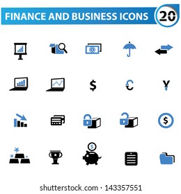 Finance and business concept icons,vector