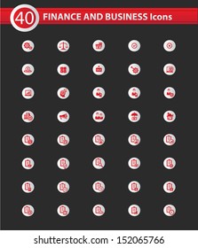 Finance and business concept icons,vector