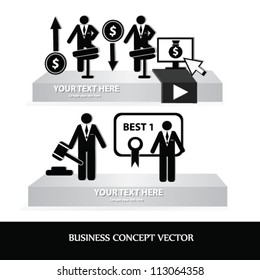 Finance and business concept,Vector