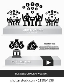 Finance and business concept,Vector