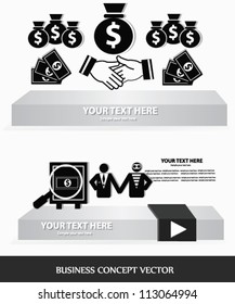 Finance and business concept,Vector