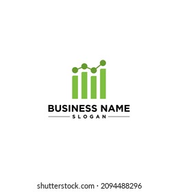 Finance Business Consulting Graph Simple Mdern Logo Vector Design 