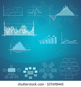 finance and business elements. Hand-drawn