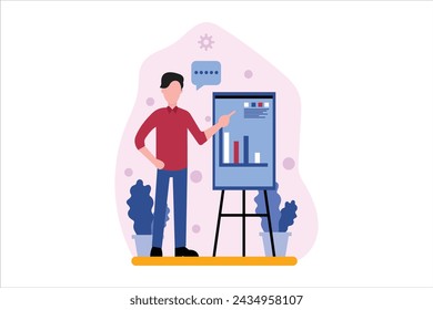 Finance Business Flat Design Illustration