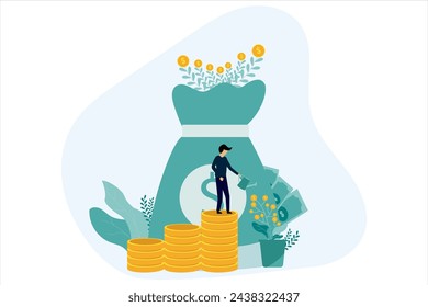 Finanzas Negocios Diseño plano Ilustración