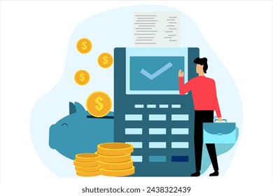 Finance Business Flat Design Illustration
