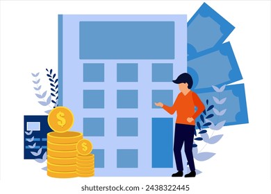 Finance Business Flat Design Illustration