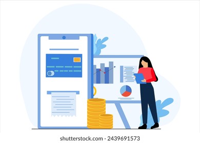 Finance Business Flat Design Illustration