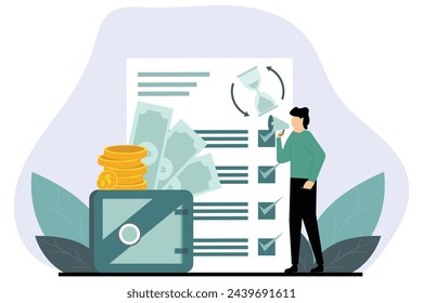 Finance Business Flat Design Illustration