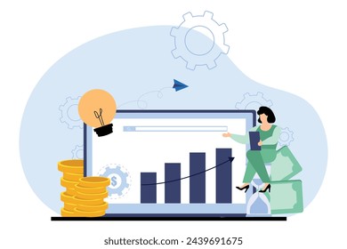 Finance Business Flat Design Illustration