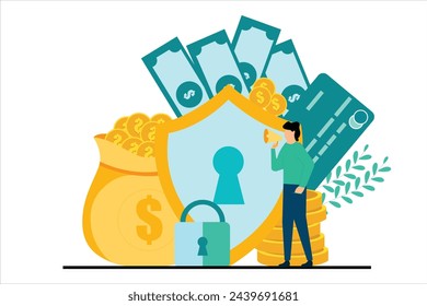 Finance Business Flat Design Illustration