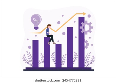 Finance Business Flat Design Illustration