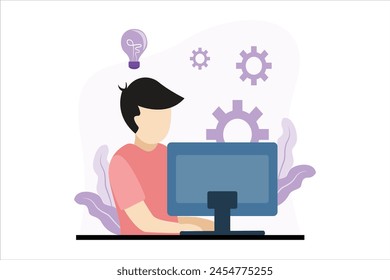 Finance Business Flat Design Illustration