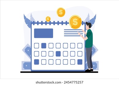 Finance Business Flat Design Illustration
