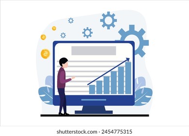 Finance Business Flat Design Illustration
