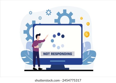 Finance Business Flat Design Illustration
