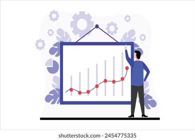 Finance Business Flat Design Illustration