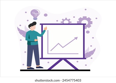 Finance Business Flat Design Illustration