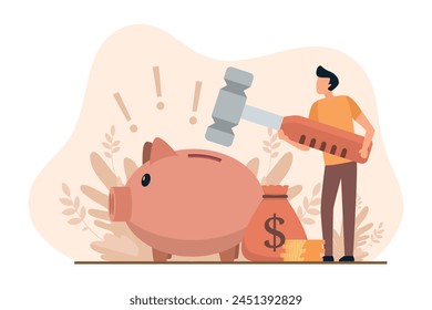 Finance Business Flat Illustration Design