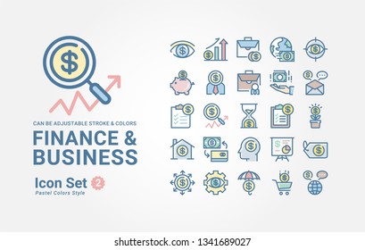 Finance & Business icon set