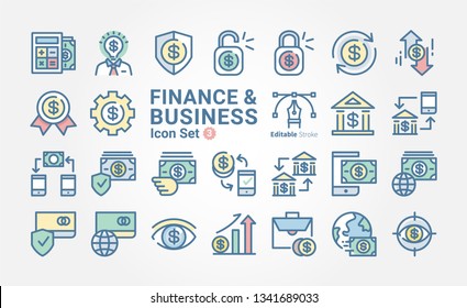 Finance & Business icon set