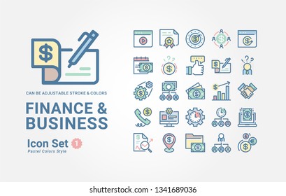 Finance & Business icon set