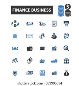 finance business icons