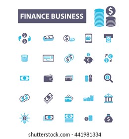 finance business icons