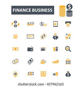 finance business icons
