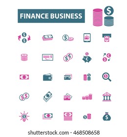 finance business icons