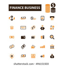 finance business icons