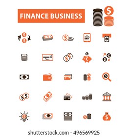 finance business icons