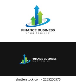 Finance Business Logo Background vector illustration