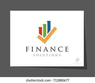 finance business logo icon vector template