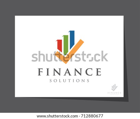 finance business logo icon vector template