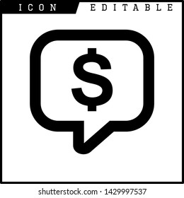 finance, business, money, dollar icon isolated sign symbol vector illustration - vector